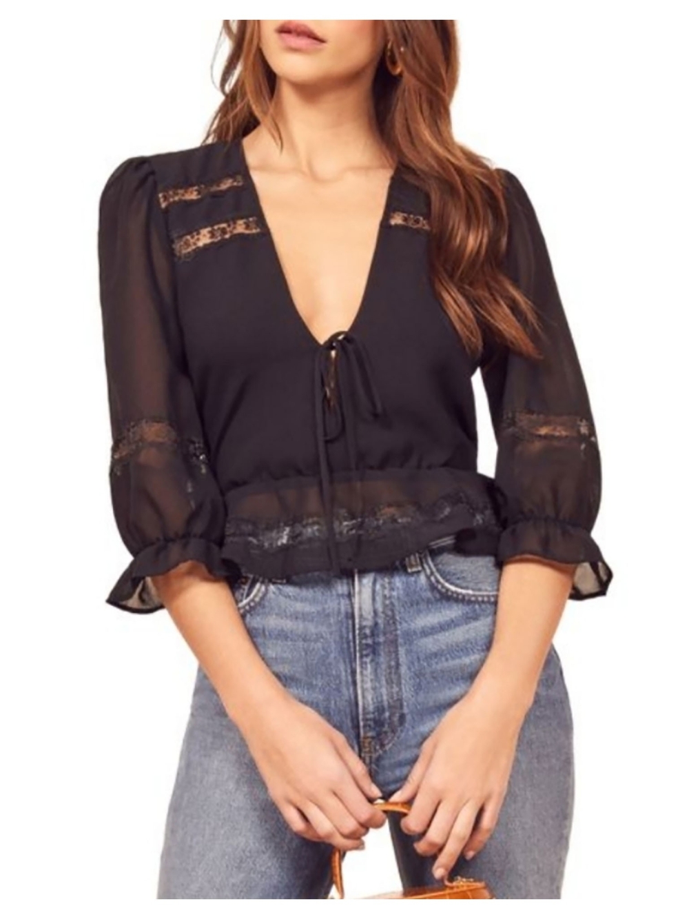 Reformation Emily Top - Black - Picture 3 of 5